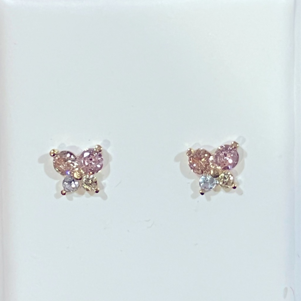 Beautiful 14 Kt butterfly Earings